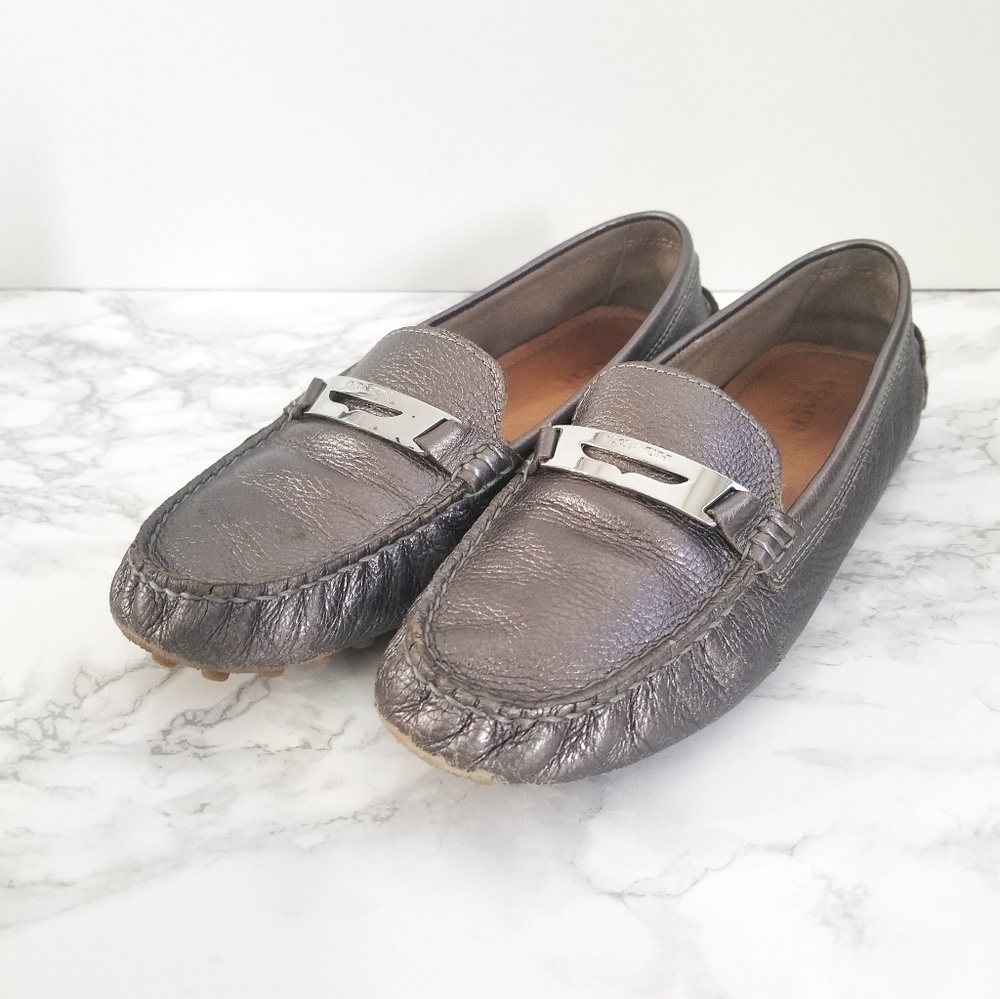 Coach metallic loafers